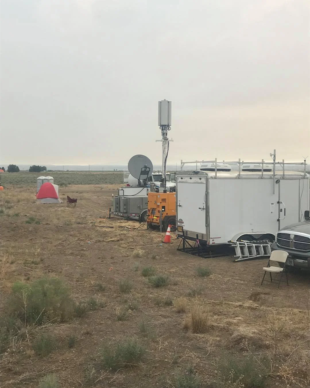 FireLine trailer staged and ready for deployment